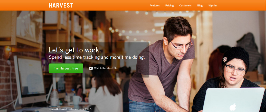 Awesome Landing Pages Harvest